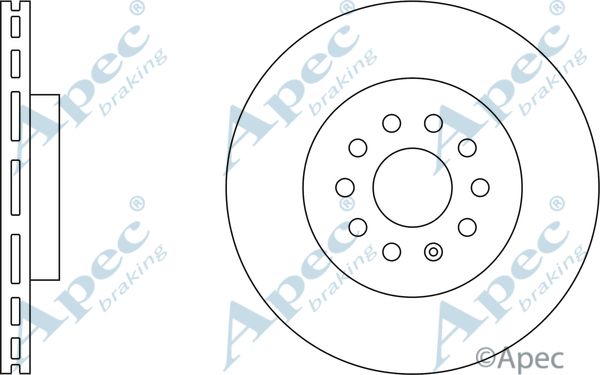 APEC BRAKING stabdžių diskas DSK2951